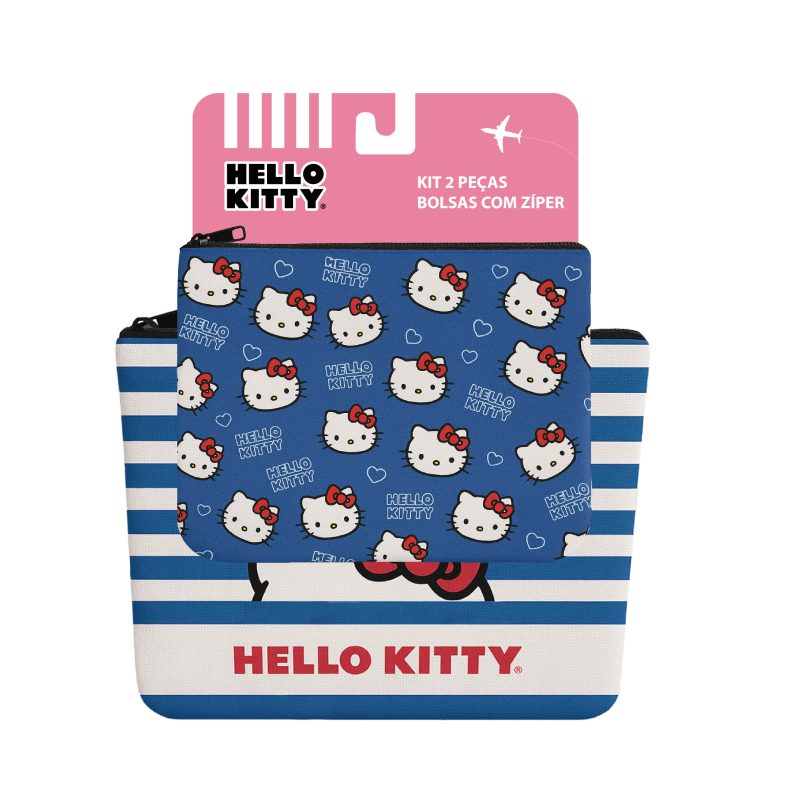 Kit Necessaire Simples Oficial Hello Kitty - HK26102 - Imagem 3